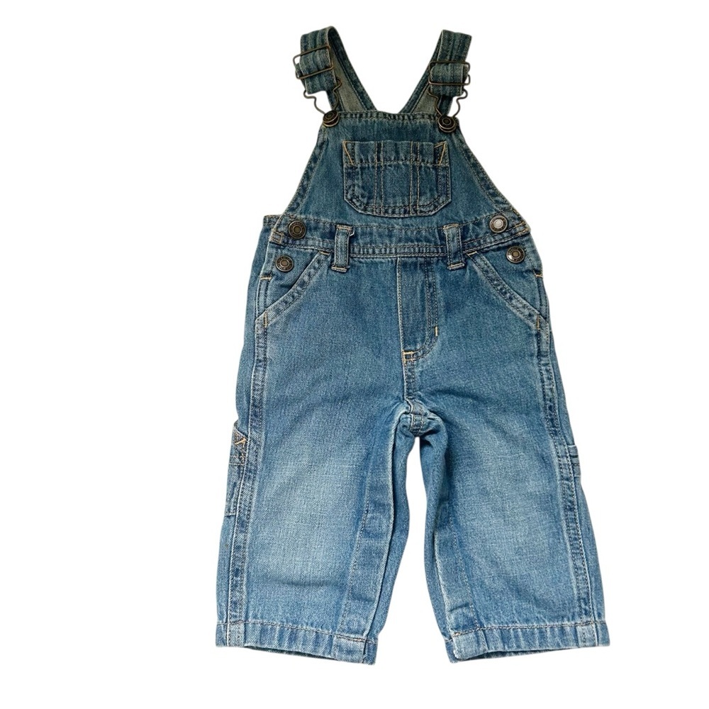 Carter's Blue Soft Denim Overalls 6 Months